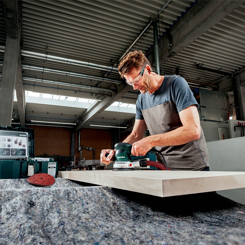 METABO METABO SXE450 TurboTec 110v Orbital Sander with 25x Discs