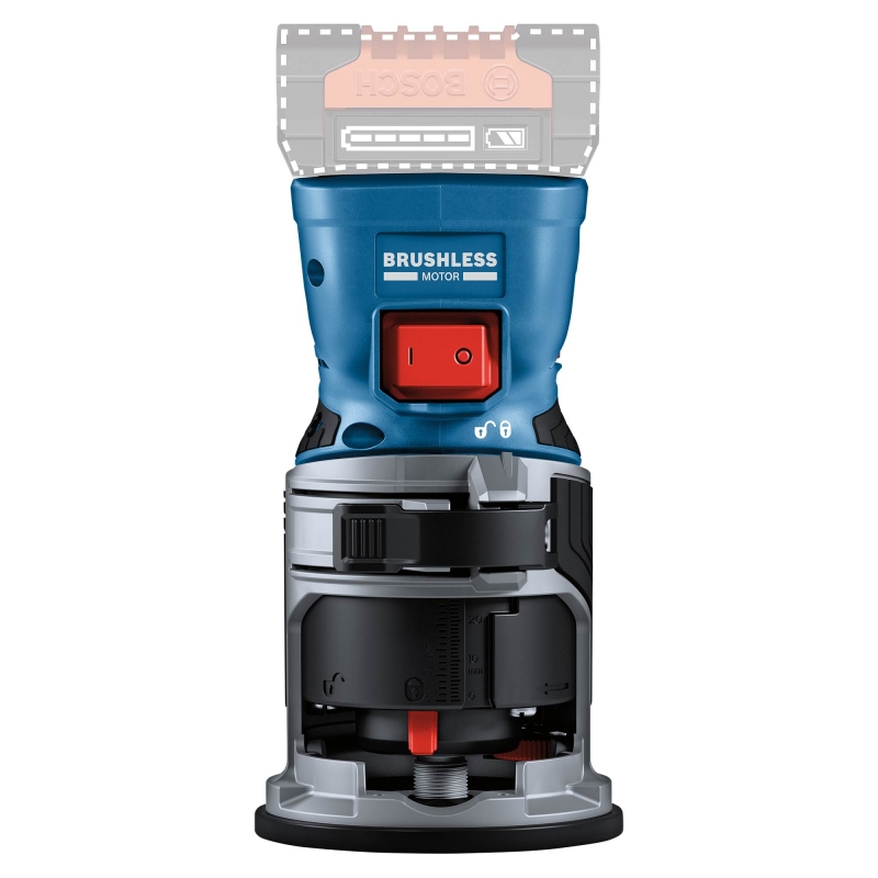 BOSCH BOSCH GKF18V-8 18v Brushless Palm Router BODY ONLY with L-Boxx Carry Case