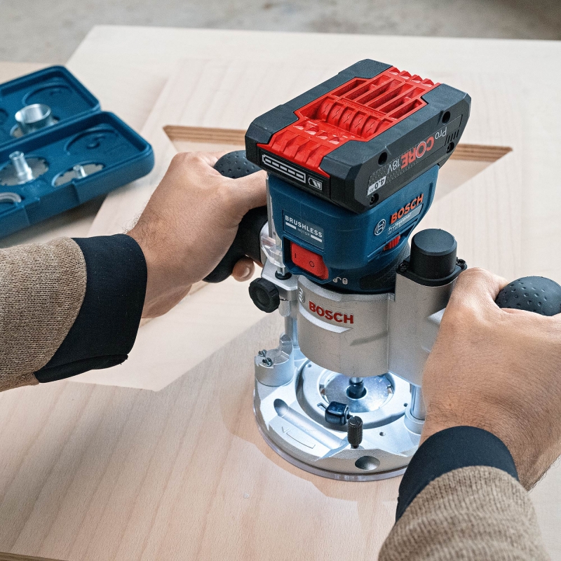 BOSCH BOSCH GKF18V-8 18v Brushless Palm Router BODY ONLY with L-Boxx Carry Case