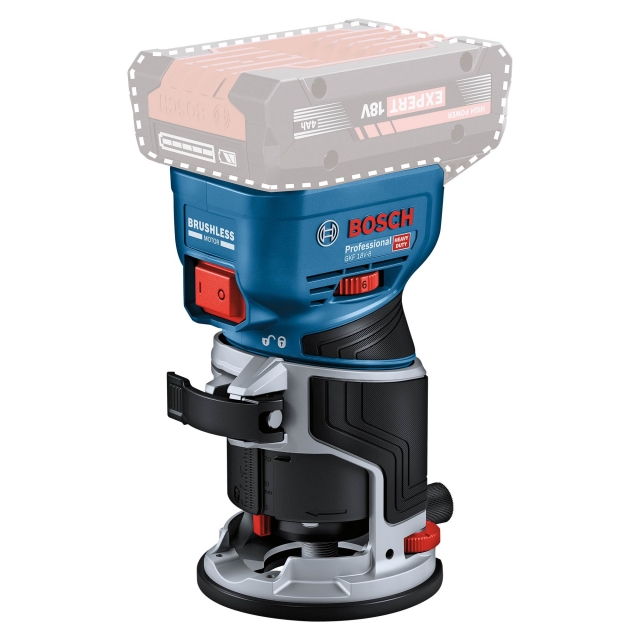 BOSCH BOSCH GKF18V-8 18v Brushless Palm Router BODY ONLY with L-Boxx Carry Case