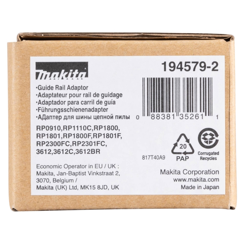 MAKITA MAKITA 194579-2 Rail Router Adaptor