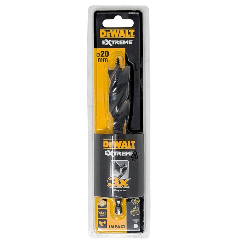 DEWALT DEWALT DT90241 20mm x 152mm Tri-Flute Spade Bit