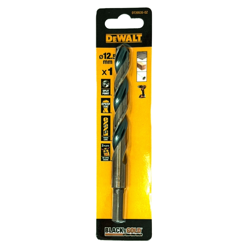 DEWALT DEWALT DT20535-QZ 12.5mm Black Gold HSS Drill Bit