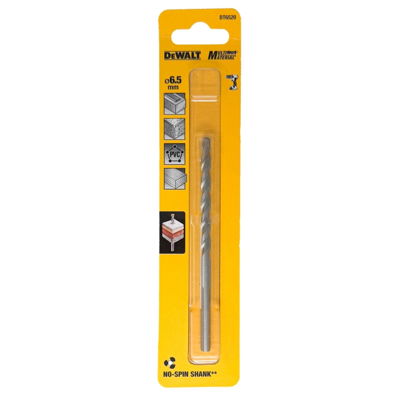 DEWALT DEWALT DT6520QZ 6.5mm x 123mm Multi Material Drill Bit