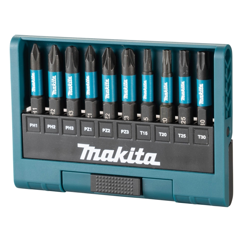 MAKITA MAKITA E-12011 10 Piece 50mm Impact Black Bit Set