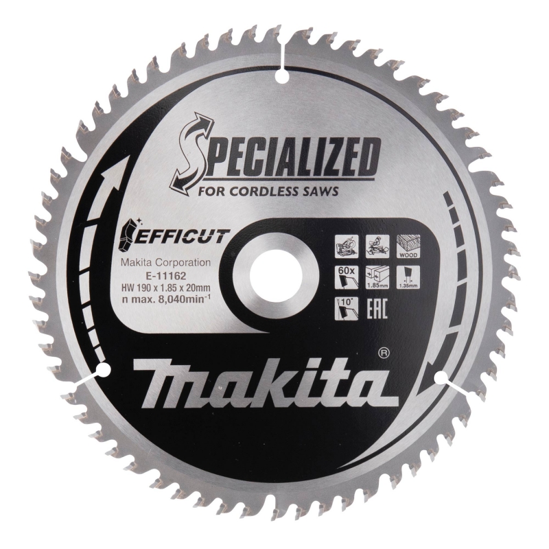 MAKITA MAKITA E-11162 190mm x 20mm 60T Efficut Saw Blade