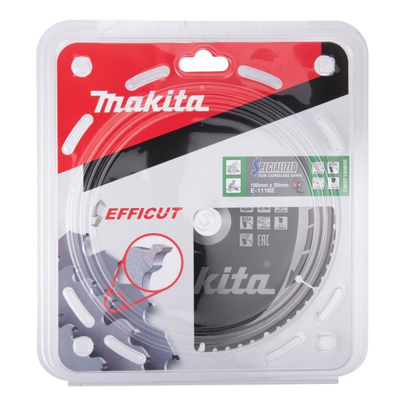 MAKITA MAKITA E-11162 190mm x 20mm 60T Efficut Saw Blade