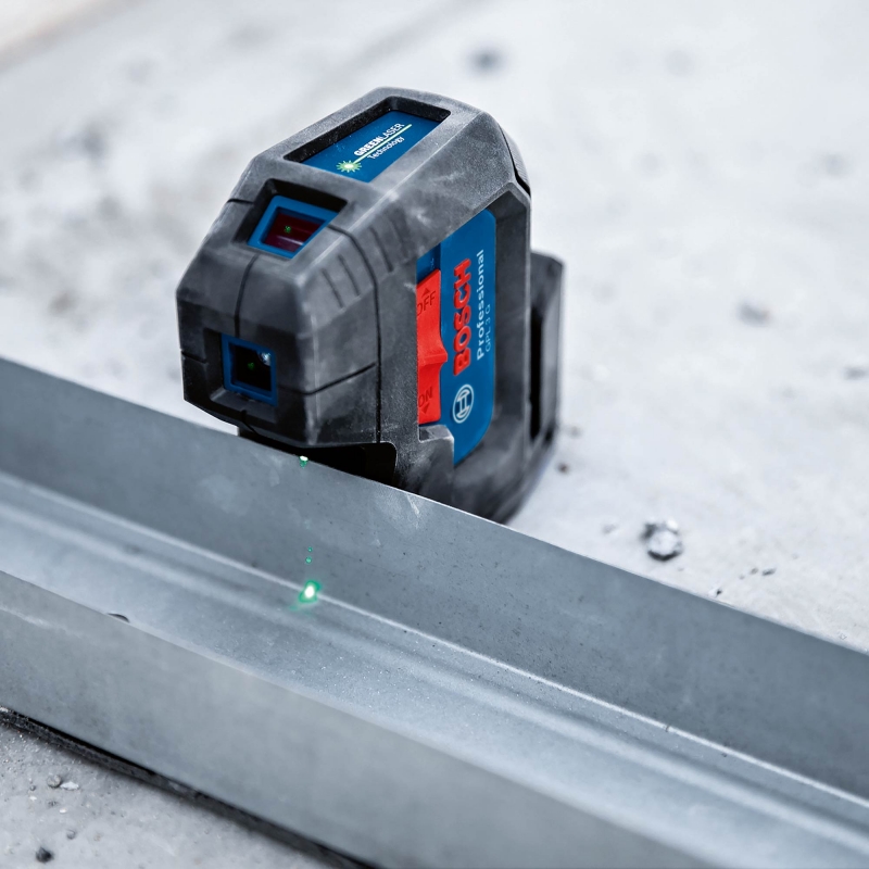 BOSCH BOSCH GPL3G 3 Point Green Self Level Laser with 2xAA Batteries