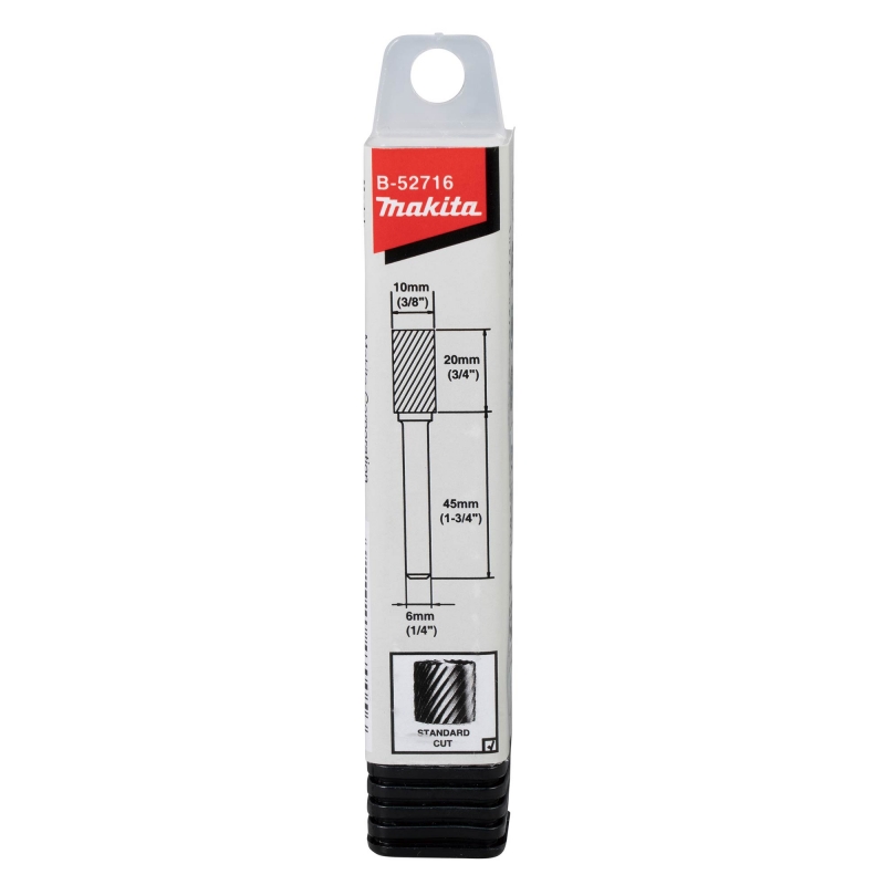 MAKITA MAKITA B-52716 Tungsten Carbide Burr 10x20x6mm SA Standard Cut