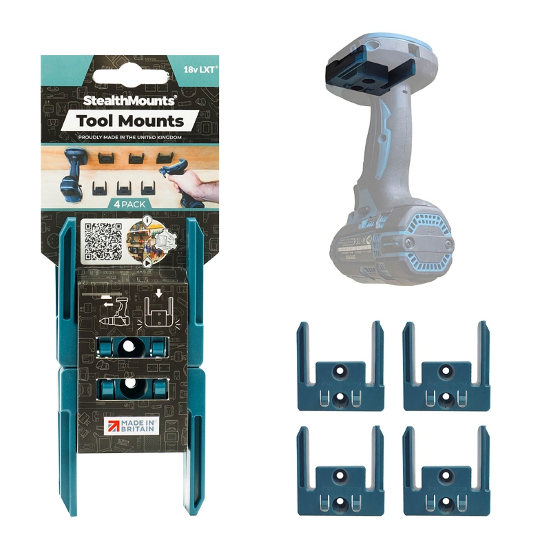 STEALTHMOUNTS STEALTHMOUNTS TM-MK18-BLU-4 Makita LXT Tool Mounts Blue