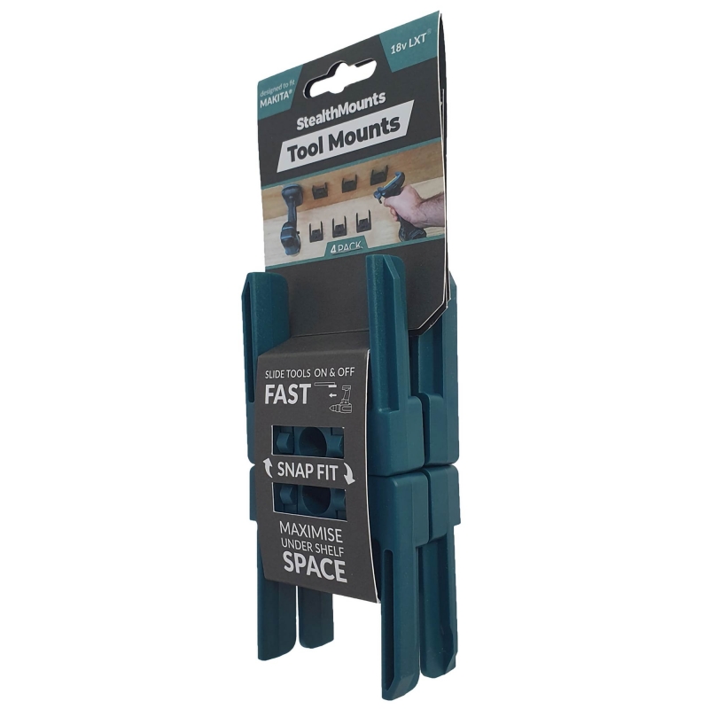 STEALTHMOUNTS STEALTHMOUNTS TM-MK18-BLU-4 Makita LXT Tool Mounts Blue