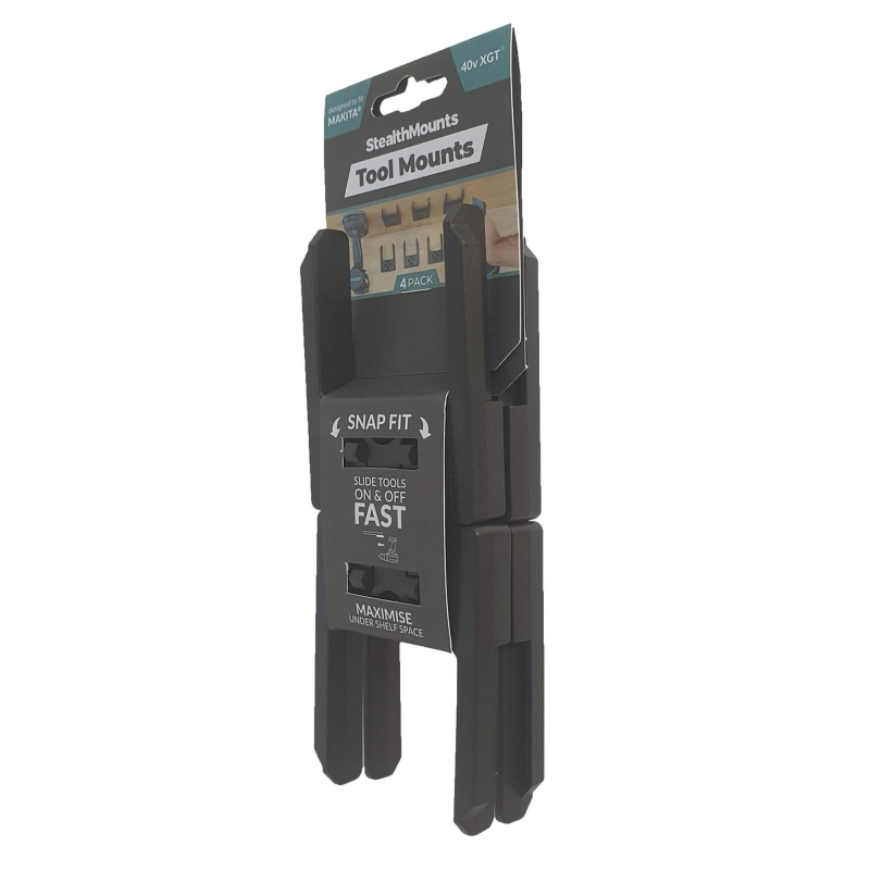 STEALTHMOUNTS STEALTHMOUNTS TM-MK40-BLK-4 Makita XGT Tool Mounts Black