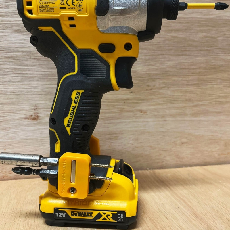 STEALTHMOUNTS STEALTHMOUNTS BH-DW-S-YLW-2 Stubby Bit Holders Dewalt Yellow