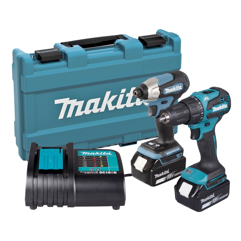 MAKITA MAKITA DLX2539ST 18v DHP490/DTD157 Twin Pack with 2x5ah Batteries