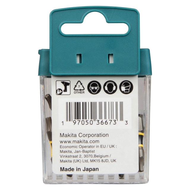 MAKITA MAKITA E-25937 Premier Torsion Bit T10-25mm 15 Pack