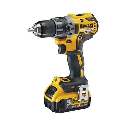 DEWALT DEWALT DCD791P2 18v Brushless G2 Drill Driver with 2x5ah Li-ion batteries