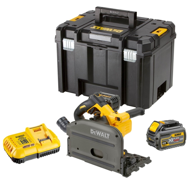 DEWALT DEWALT DCS520T2 54v XR Flexvolt Plunge Saw with 2x6ah Batteries