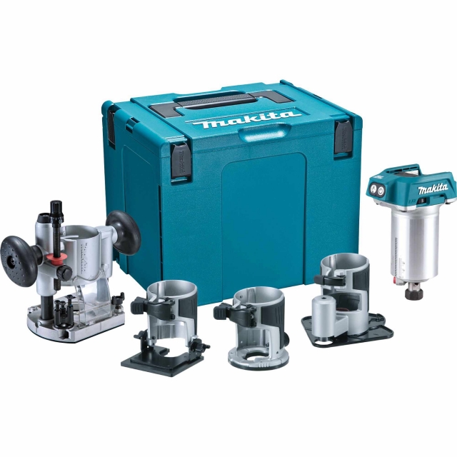 MAKITA MAKITA DRT50ZJX3 18v Brushless Router/Trimmer Body and Bases