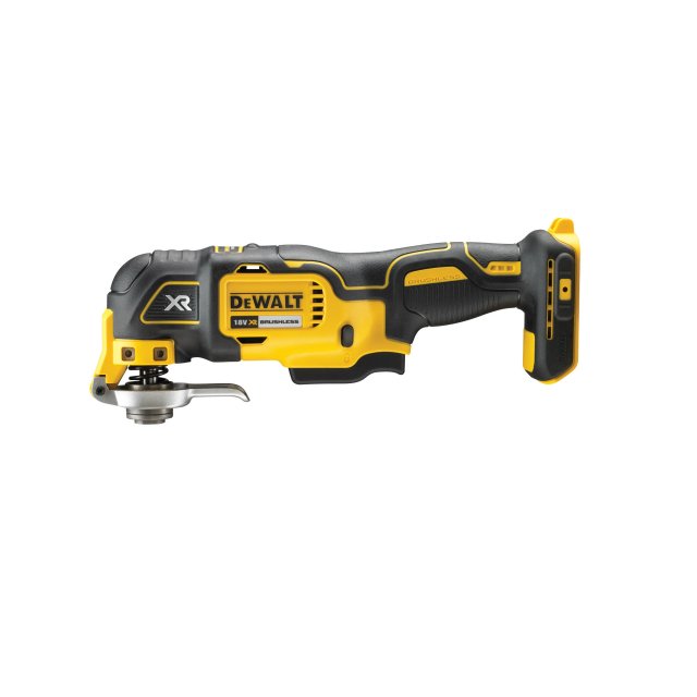 DEWALT DCS355N Multi-Tool - Quick-change accessory system for efficient blade and attachment swaps.