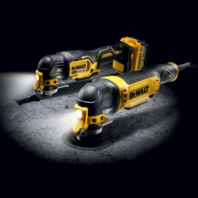 DEWALT DCS355N 18V Multi-Tool - Variable speed trigger for ultimate control and versatility.