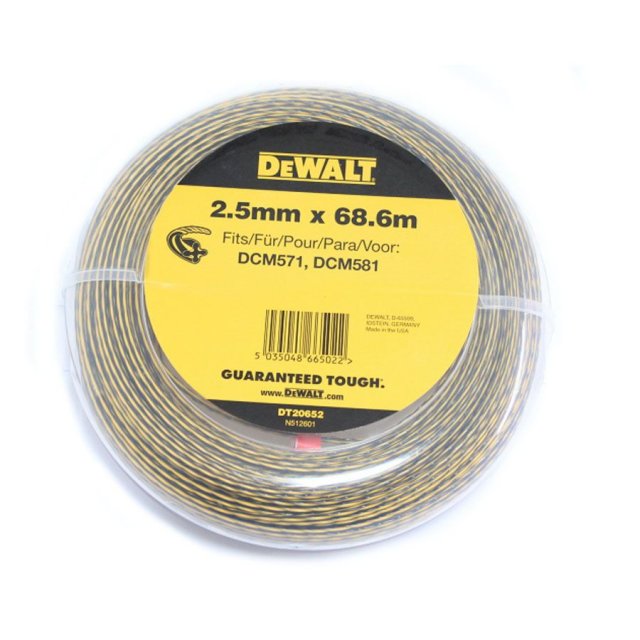 DEWALT DEWALT DT20652QZ 68.6m (2.5mm) Trimmer Line