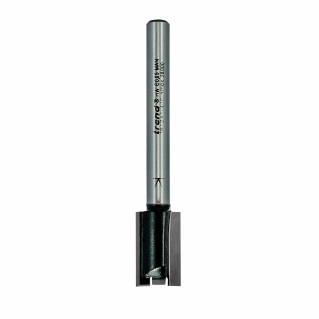 TREND TREND TR12X1/4TC Two Flute Cutter 12mm x 19mm ExLong