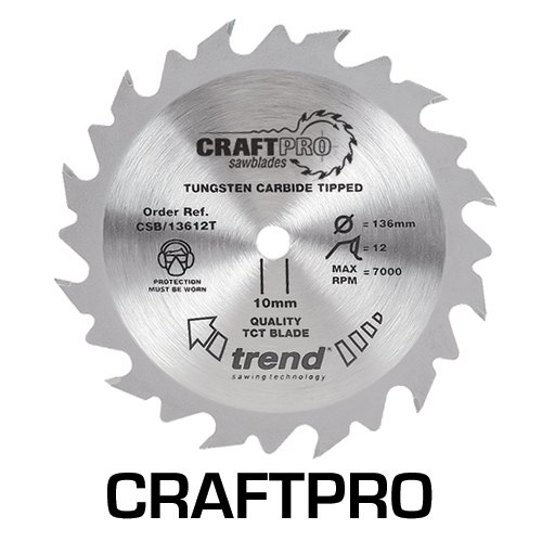 TREND TREND CSB/16524TC 165mm x 15.88mm 24T Craft Saw Blade
