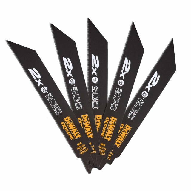 DEWALT DEWALT DT2408L 203mm 2X Life Recip Blade- Met 5pk
