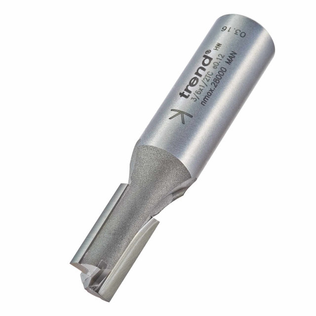 TREND TREND 3/60X1/2TC Two Flute Cutter 10mm x 35mm