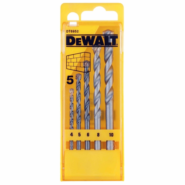 DEWALT DEWALT DT6952QZ 5 piece Std Masonry Drill Bit Set