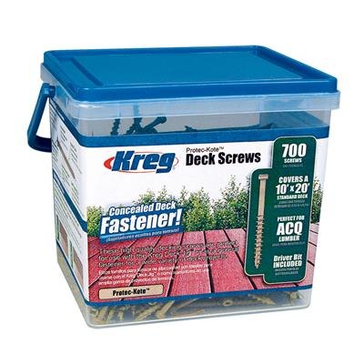 KREG KREG SDK-C2W-700 51mm No.8 Coarse Pan Head Deck Screws 700pk