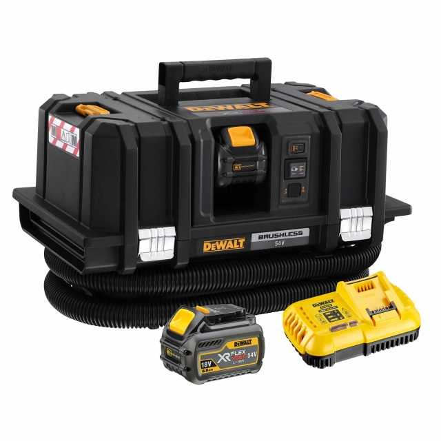DEWALT DEWALT DCV586MT2 54v Flexvolt M-Class Vac with 2x6ah Batteries