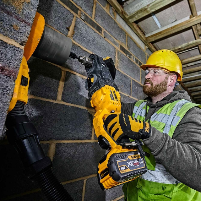 DEWALT DEWALT DCD470N 54v Flexvolt Right Angled Core Drill BODY ONLY