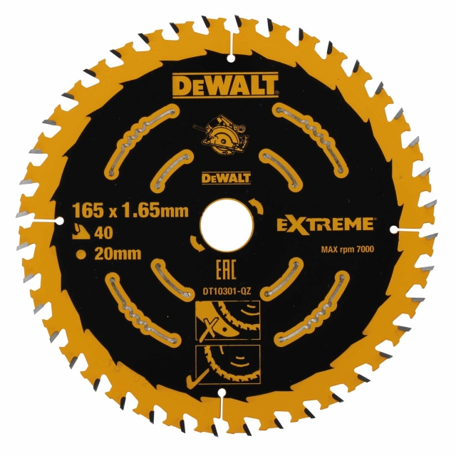 DEWALT DEWALT DT10301QZ 165x20mm 40T Saw Blade (Corded)