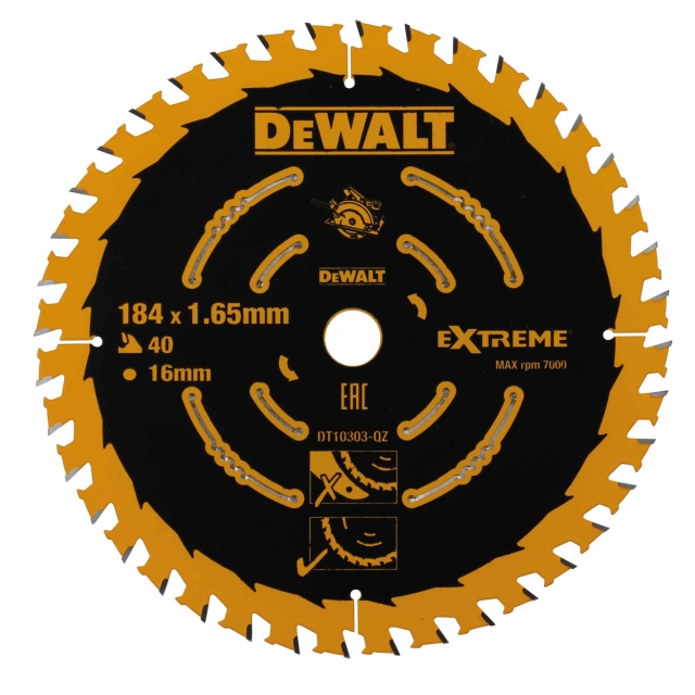 DEWALT DEWALT DT10303QZ 184x16mm 40T Saw Blade (Corded)