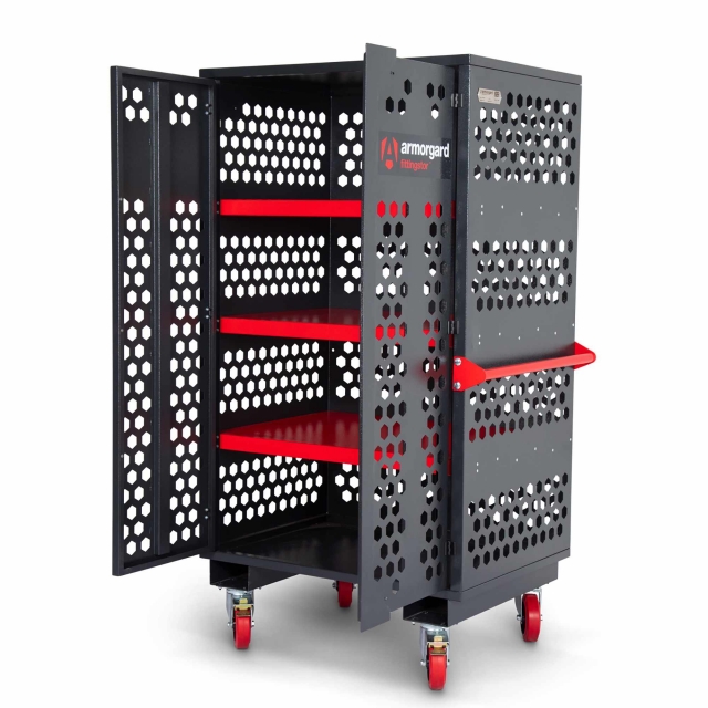 ARMORGARD ARMORGARD FC6 Mobile Fittings Cabinet Mesh Design