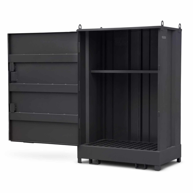 ARMORGARD ARMORGARD DB2S 2 Drum Enclosed DrumBank with Shelf