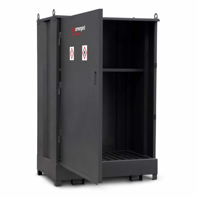 ARMORGARD ARMORGARD DB2S 2 Drum Enclosed DrumBank with Shelf
