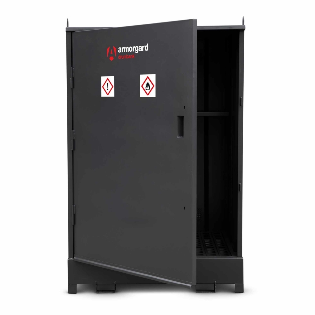 ARMORGARD ARMORGARD DB4S 4 Drum Enclosed DrumBank with Shelf