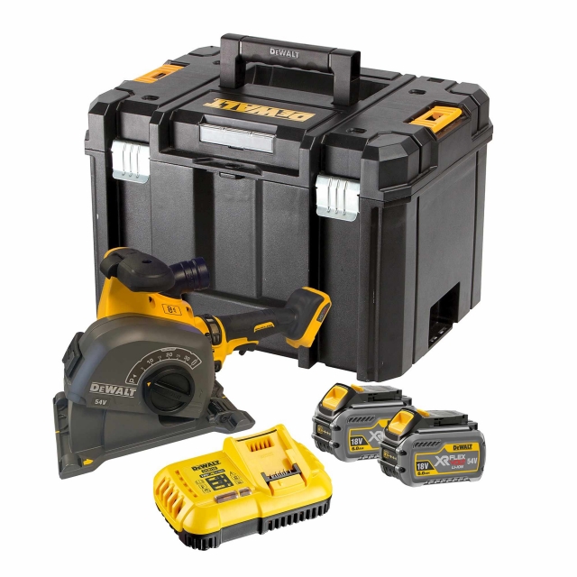 DEWALT DEWALT DCG200T2 54v Flexvolt Wall Chaser 2x6ah Batteries