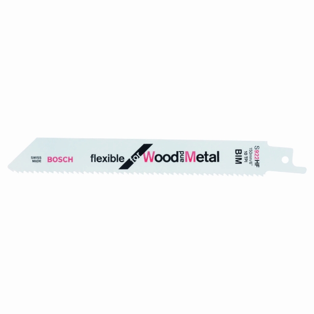 BOSCH BOSCH Sabre saw blade S 922 HF Flexible for Wood and Metal 5 pack