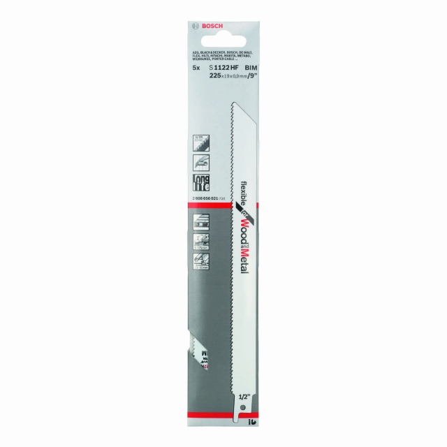 BOSCH BOSCH Sabre saw blade S 1122 HF Flexible for Wood and Metal