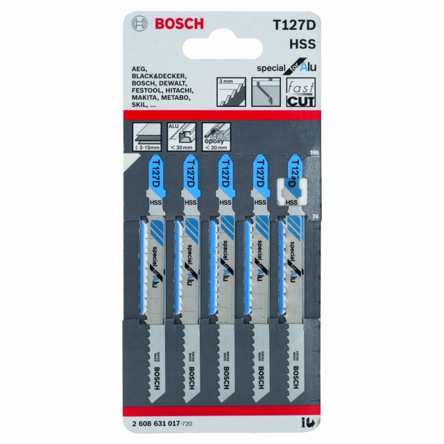 BOSCH BOSCH Jigsaw blade T 127 D Special for Aluminium
