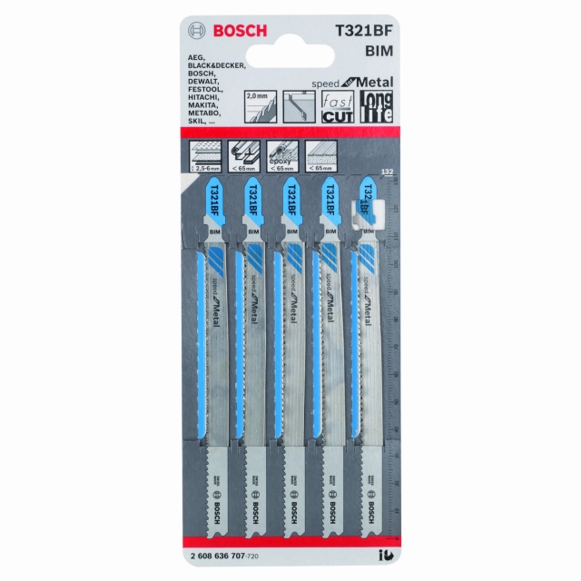 BOSCH BOSCH Jigsaw blade T 321 BF Speed for Metal 5 pack